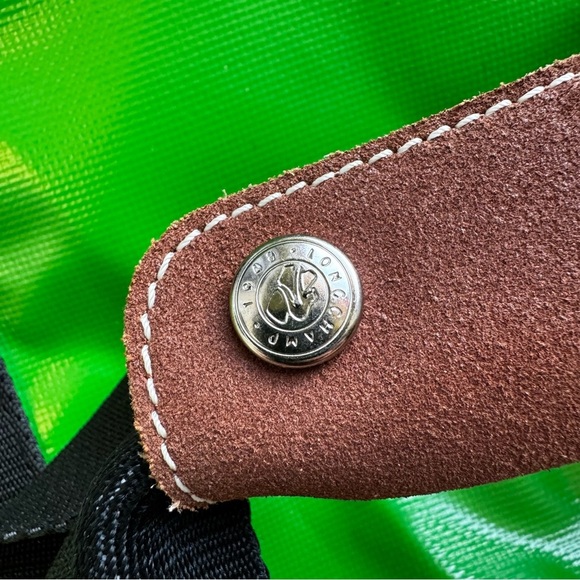 Longchamp Big Weekender Bag. Leather + Dive Vinyl Super Rare+Durable+Very Cool! - Picture 5 of 10